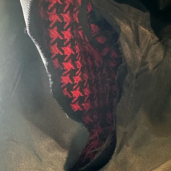 Christian Dior Red and Black Houndstooth Blazer - Picture 7 of 8